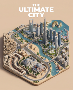 كيف تعمل نفس الفكرة (مدينة 3D مدموجة) بأي أداة AI